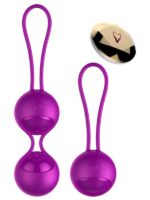 FoxShow Kumandalı Şarjlı 2 Adet Titreşimli Kegel Egzersiz Topu