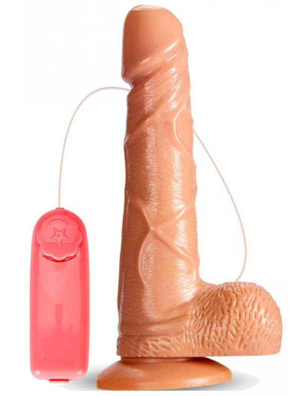 jb-titresimli-19cm-dildo-vibrator-13062-1-2 J.B. Titreşimli 19cm Dildo Vibratör - Görsel 1