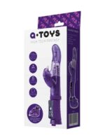 Klitoral Uyarıcı Vibratör TPR Mor 22,5 cm - Görsel 3