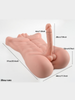 L-Join Gerçekçi 11.3 Kg Yarım Vücut Erkek Penis Mastürbatör - Görsel 2