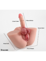 L-Join Gerçekçi 2.6 Kg Trans Kalça Vajina Mastürbatör Dildo - Görsel 2