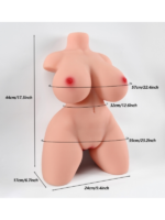 L-Join Gerçekçi 44 Cm Yarım Vücut Vajina Mastürbatör - Görsel 2