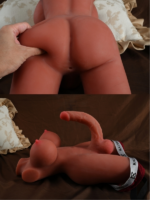 L-Join Gerçekçi 5.5 Kg Brown (Melez) Yarım Vücut Trans Vajina Mastürbatör Dildo - Görsel 3