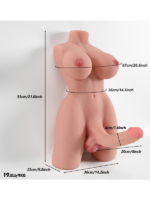 L-Join Gerçekçi 9 Kg Yarım Vücut Trans Vajina Penis Mastürbatör - Görsel 2