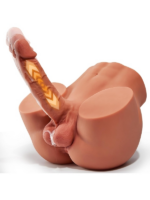 L-Join Gerçekçi İleri Geri Haraketli Titreşimli 5 Kg Kalça Vajina Dildo Mastürbatör