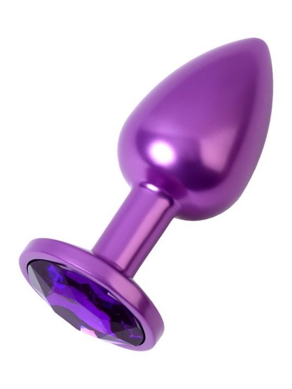 metal-anal-plug-mor-kristalli-72-cm-28-cm-50-g-372371-1-1 Metal Anal Plug, mor kristalli, 7,2 cm, Ø2,8 cm, 50 g - Görsel 1
