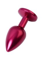 Metal Anal Tıkaç, Metal, kırmızı, siyah kristalli, 7,2 cm, Ø2,8 cm, 50 g - Görsel 2