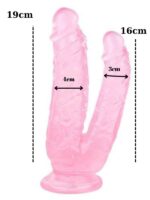 Noctis 19cm Pembe Çiftli Dildo No:76 - Görsel 3