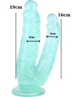 Noctis 19cm Yeşil Çiftli Dildo No:76 - Görsel 3
