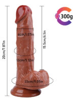 Noctis 20cm Kahverengi Dildo No:17 - Görsel 5