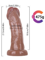 Noctis 21.5cm Kahverengi Realistik Dildo No:186 - Görsel 5