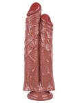 Noctis 26,5cm Kahverengi Çiftli Dildo No:111