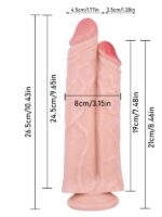 Noctis 26,5cm Realistik Çiftli Dildo No:111 - Görsel 5