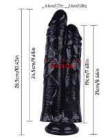 Noctis 26,5cm Siyah Çiftli Dildo No:111 - Görsel 5