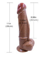 Noctis 28cm Kahverengi Realistik Dildo No:151 - Görsel 5