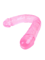 Noctis 46cm Pembe Çift Taraflı Dildo No:88