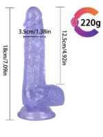 Noctis Mavi 20 cm Realistik Dildo No:182 - Görsel 5