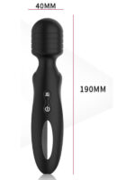 Xuanai Isıtmalı Şarjlı Wand Vibratör - Siyah - Görsel 3